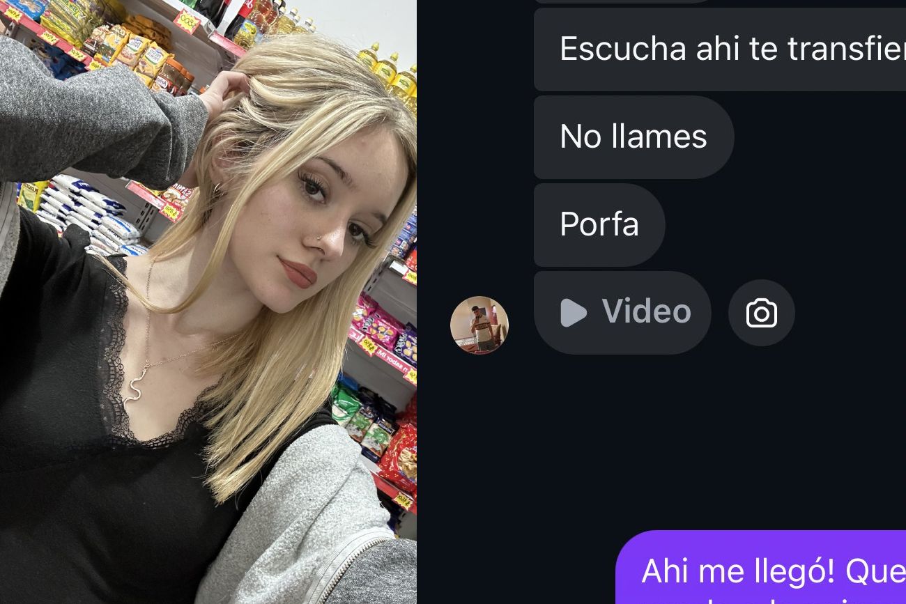 La joven se indignó.
