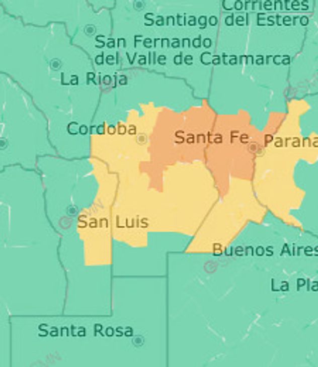Clima en Córdoba, 2 de abril