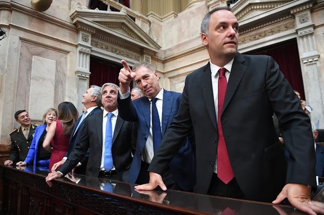 El jefe de Gabinete, Manuel Adorni, en la apertura de sesiones del Congreso.