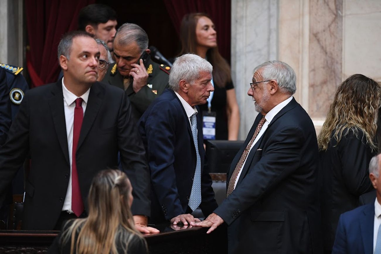 El jefe de Gabinete, Manuel Adorni, en la apertura de sesiones del Congreso