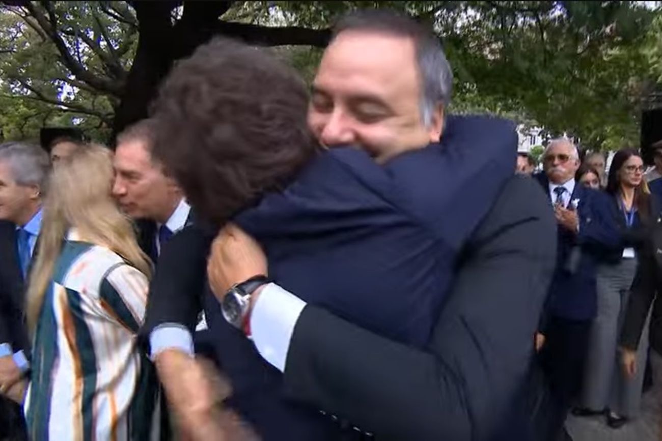 Javier Milei y Manuel Adorni.