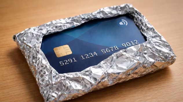 El uso de papel aluminio como barrera para proteger tarjetas sin contacto ganó popularidad, aunque su efectividad depende del contexto y no reemplaza otras medidas de seguridad.