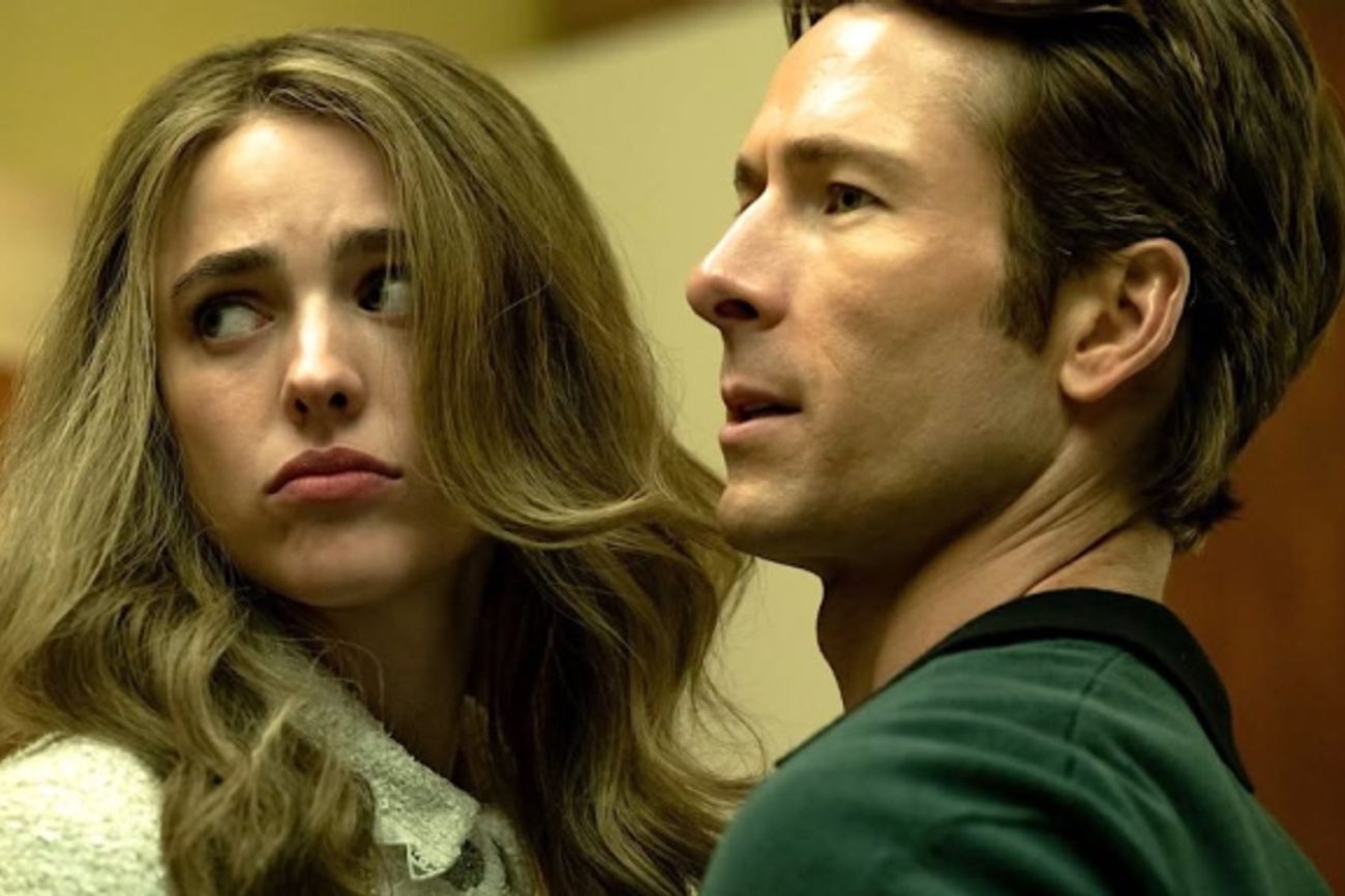 "Jugada maestra", un thriller con Glenn Powell y Margaret Qualley.