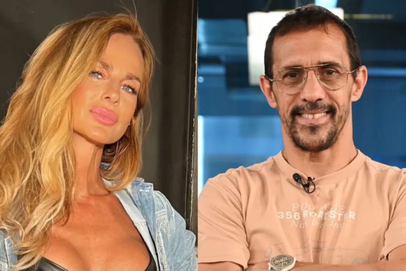 Sabrina Rojas y José Chatruc, súper enamorados en el aeropuerto.