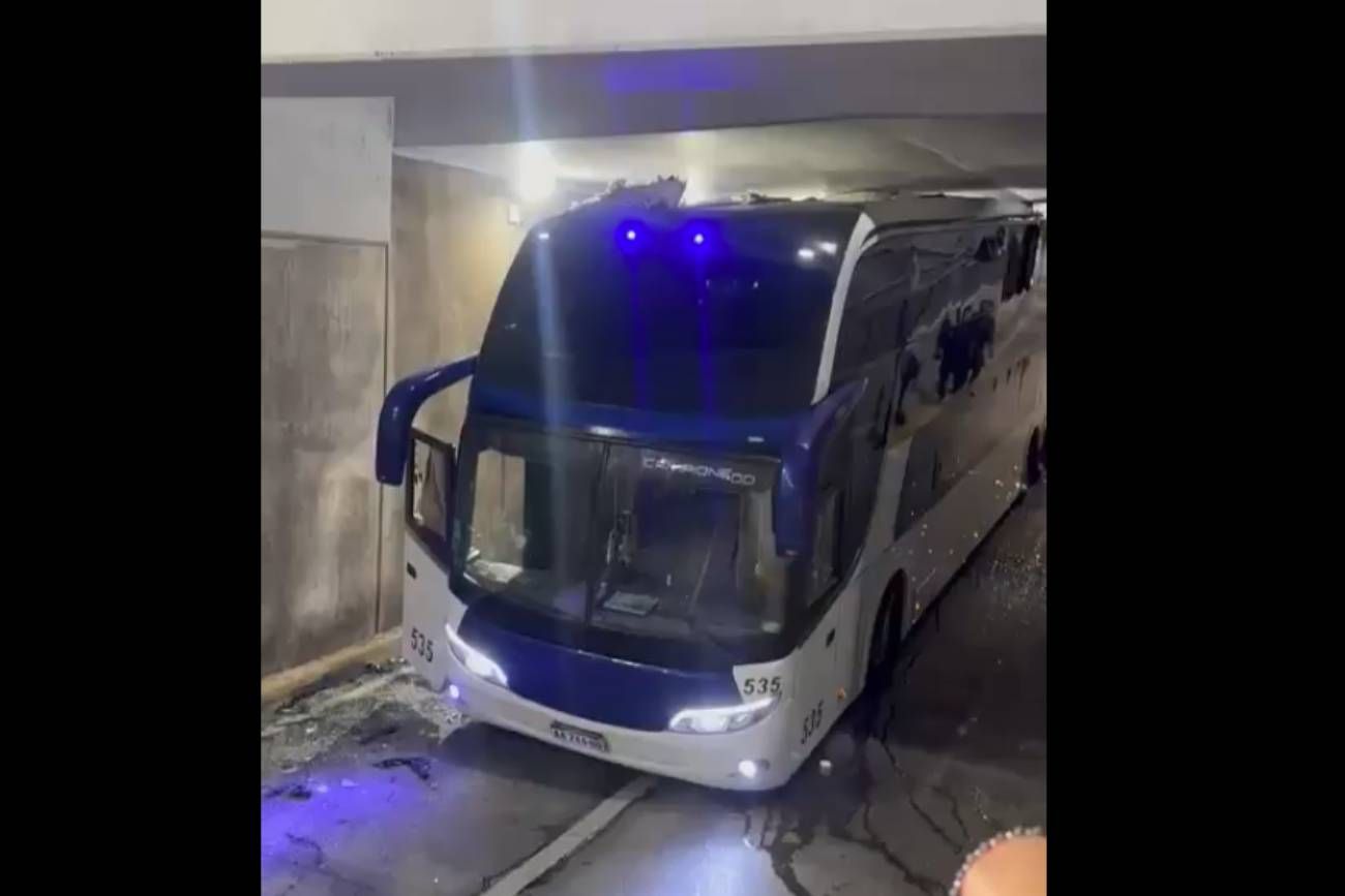 Así quedó el colectivo de Chaco For Ever.