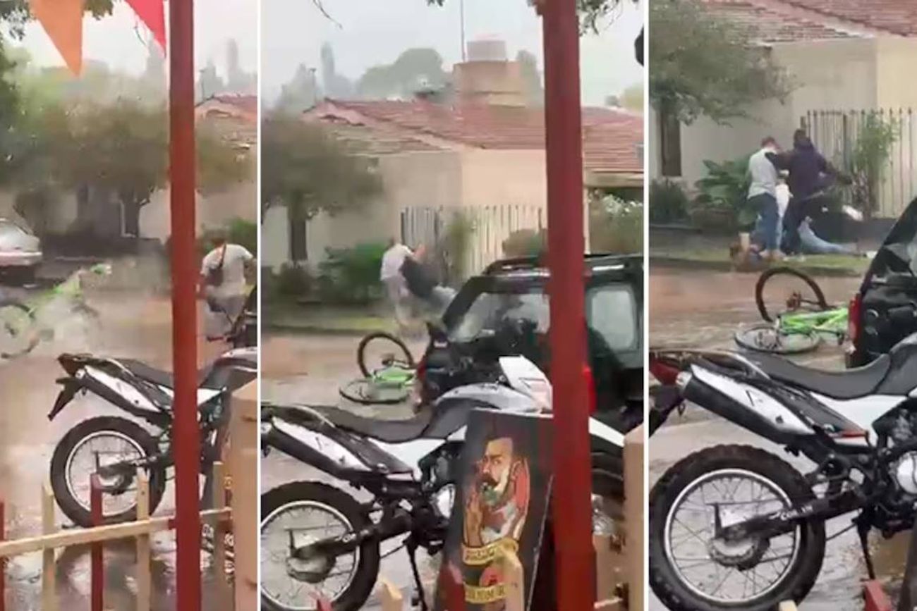 Vecinos atraparon un ladrón en barrio Inaudi, en el sur de Córdoba capital, cuando intentaba robar una bicicleta. 