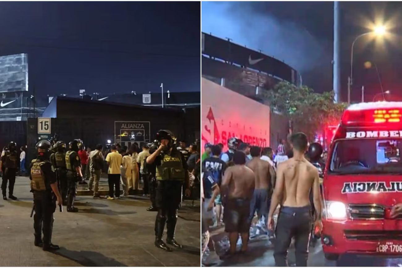 Perú: un muerto y al menos 60 heridos tras el derrumbe de una pared en el estadio de Alianza Lima. (Gentileza TN)