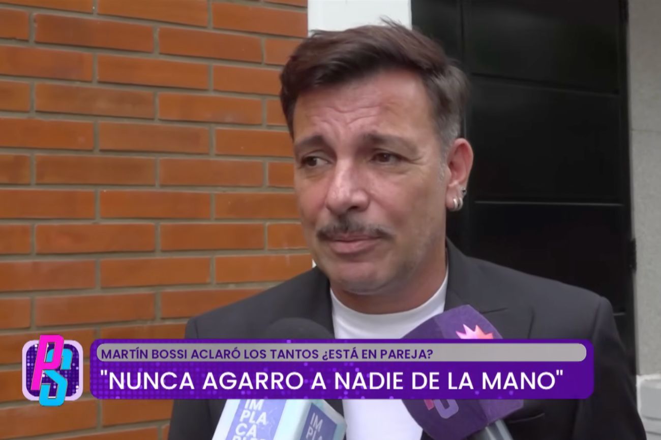 Martín Bossi, furioso por que mostraron fotos de él en la playa con una chica que no es del medio.