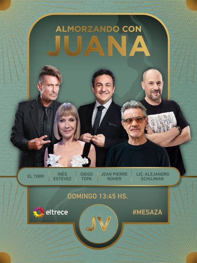Los invitados al "Almorzando con Juana".
