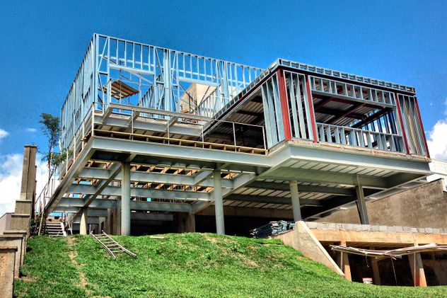 Una de las propiedades más valoradas del Steel Framing es el bajo peso de la estructura.