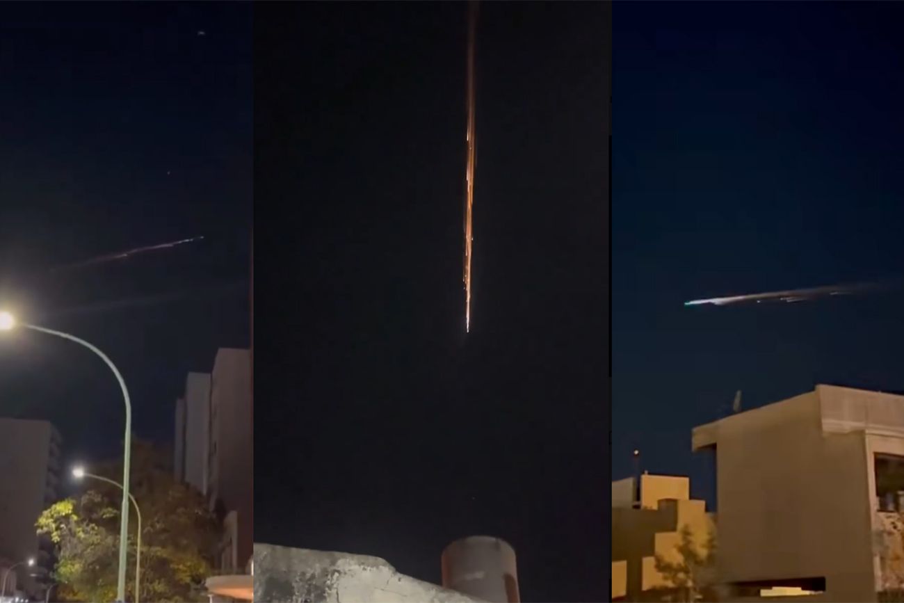 Los restos de un cohete chino iluminaron el cielo patagónico en la madrugada del sábado.