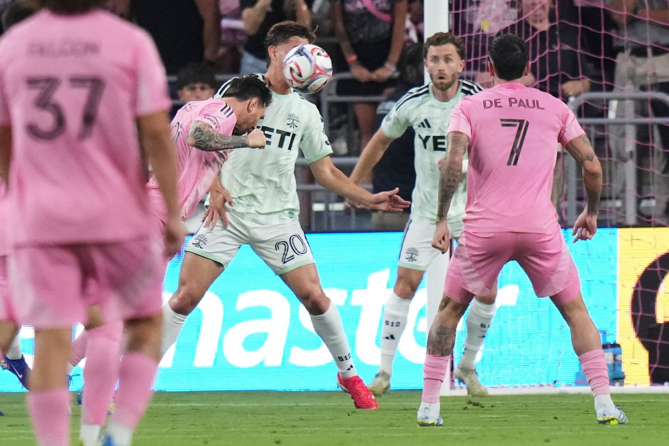Inter Miami, con Lionel Messi, vs. el Austin FC.