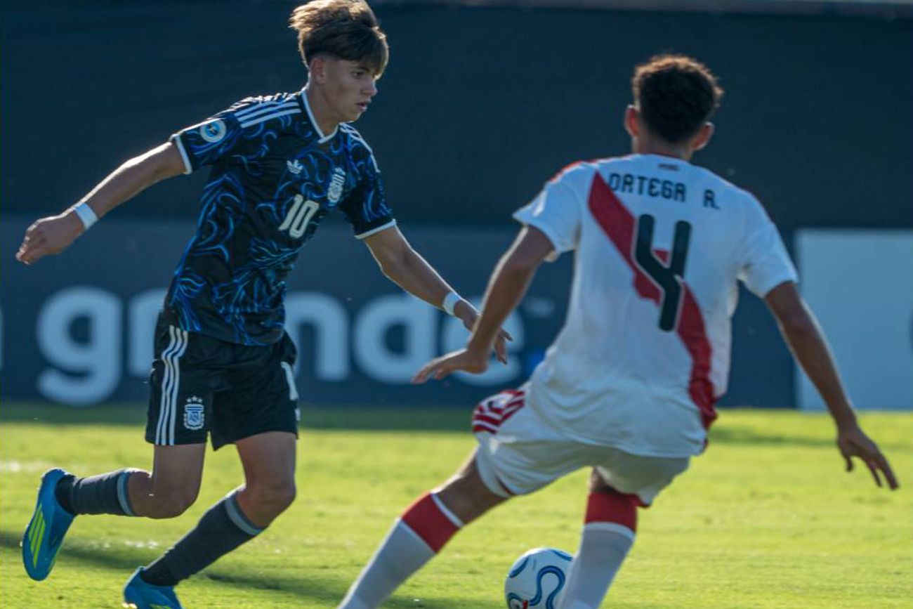 Baroni, de Talleres, en la Sub 17.