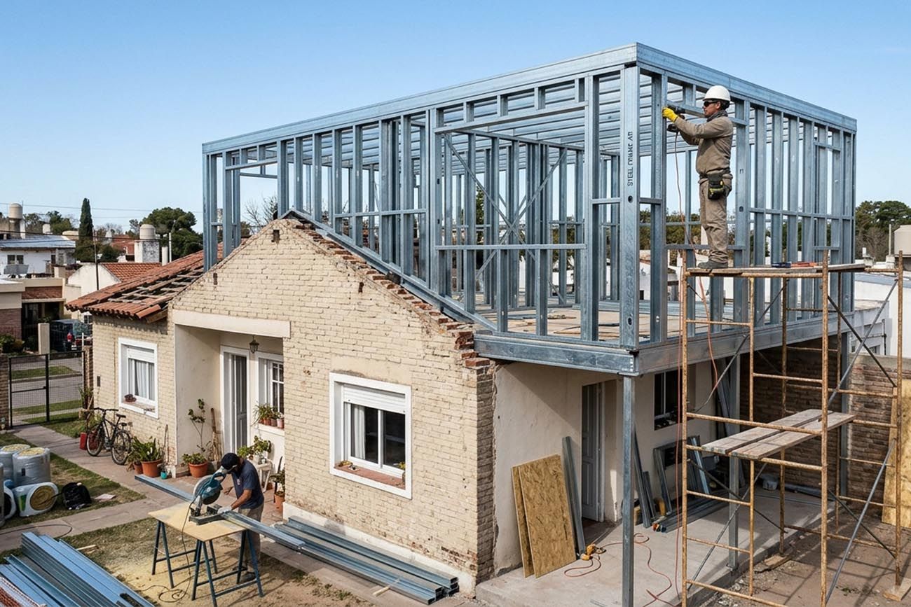 Las posibilidades del Steel Framing hacen que las remodelaciones o ampliaciones resulten más eficientes y rápidas, adaptándose a cualquier tipo de estilo o arquitectura anterior.