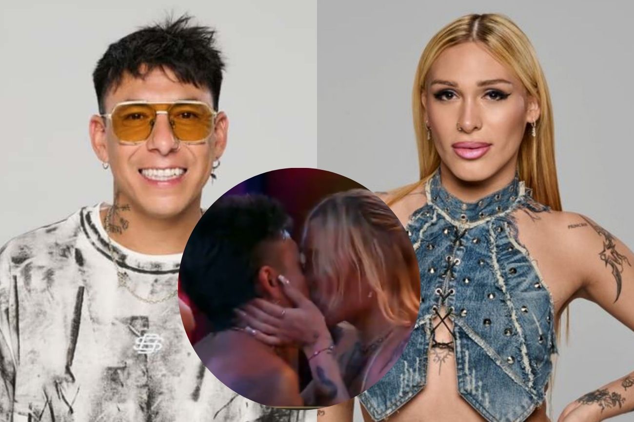 El beso entre Brian Samiento y Danelik que confirmó el romance.