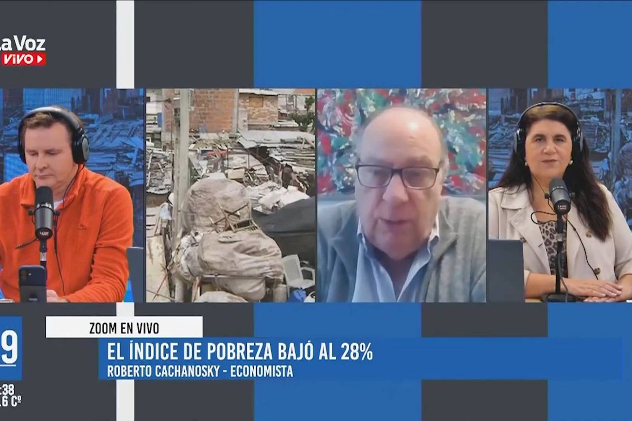 El economista Roberto Cachanosky en La Voz en Vivo.