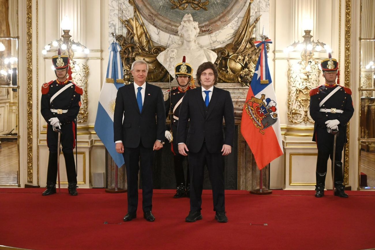 Javier Milei y José Antonio Kast se reunieron en la Casa Rosada