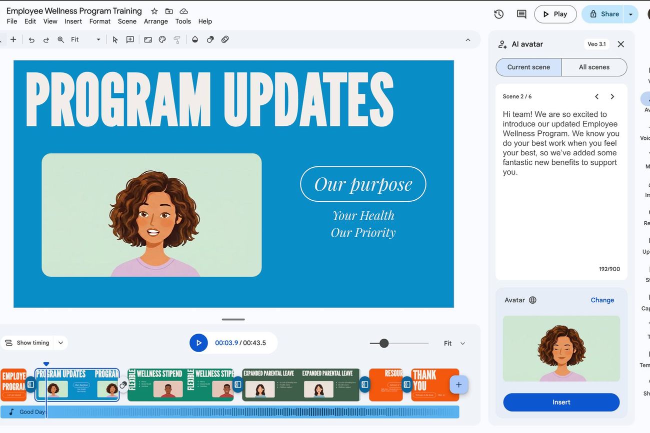 Ya se pueden editar videos y crear avatares con IA en Google.