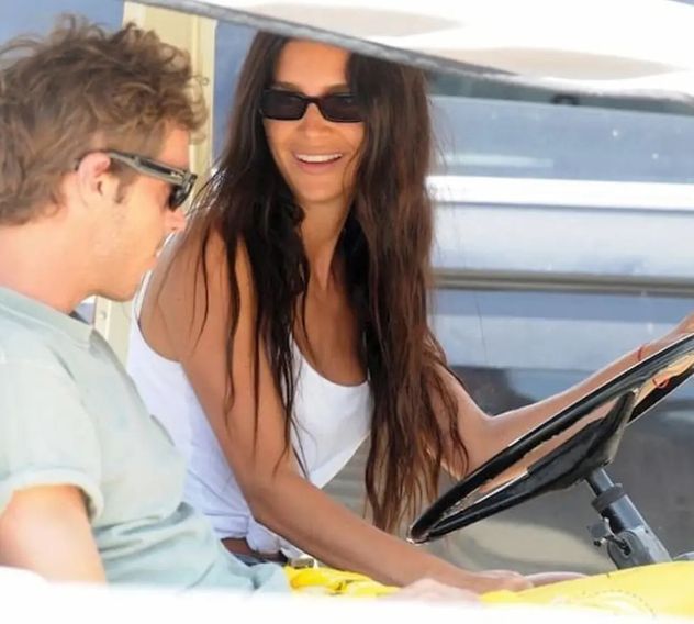 Zaira Nara con Robert Strom en Punta del Este.
