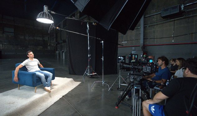 "El método Scaloni": Lionel Scaloni en el set de la serie documental.