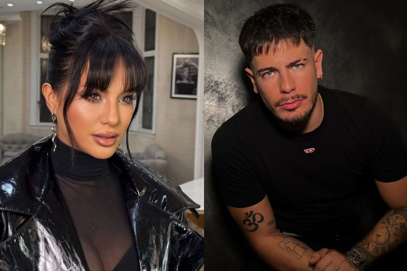 Flor Vigna y Lauty, separados. Foto: captura pantalla.