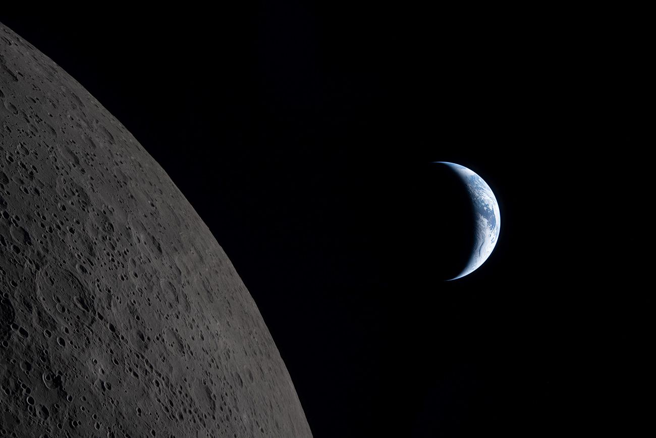 Artemis II: la Nasa reveló las primeras fotos del lado oculto de la Luna.