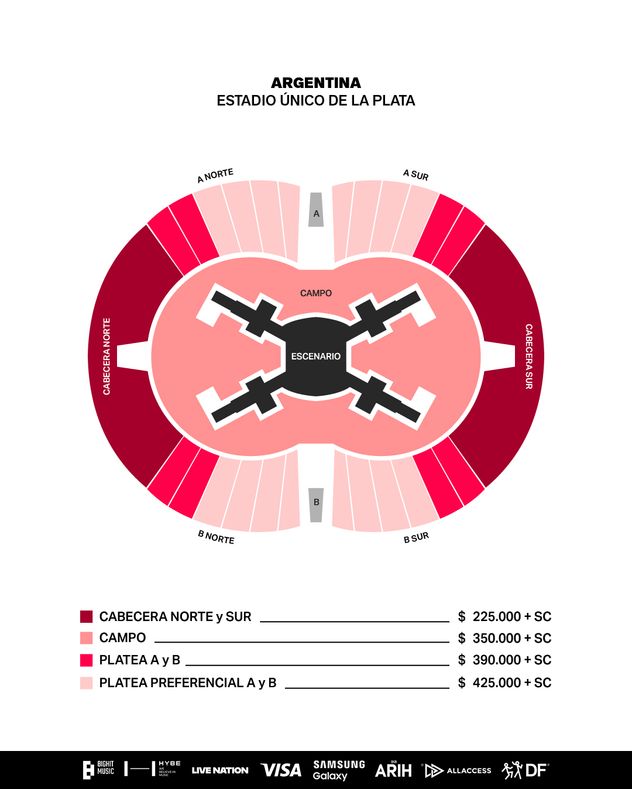 BTS Arirang World Tour: ubicaciones y precios de las entradas.