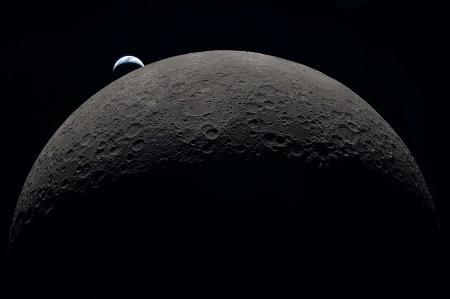 Artemis II: la Nasa reveló las primeras fotos del lado oculto de la Luna.