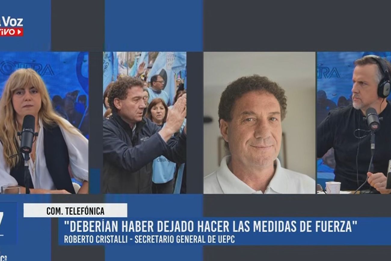Roberto Cristalli, secretario general de la UEPC, en diálogo con La Voz En Vivo. 