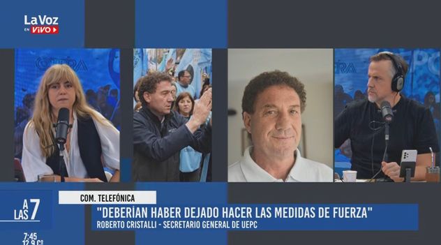 Roberto Cristalli, secretario general de la UEPC, en diálogo con La Voz En Vivo. 