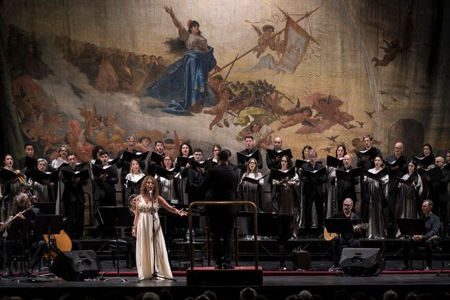 Patricia Sosa interpretó la Misa Criolla de Ariel Ramírez junto al Coro de Cámara de la Provincia.