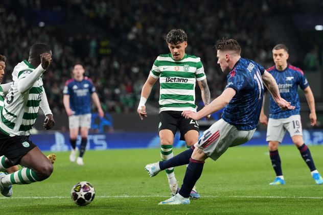 Sporting vs. Arsenal, por los cuartos de final de la Champions League.