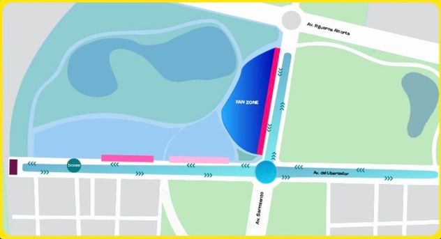 El circuito ampliado permitirá una mejor circulación del público y sumará casi un kilómetro más al recorrido original en Palermo.