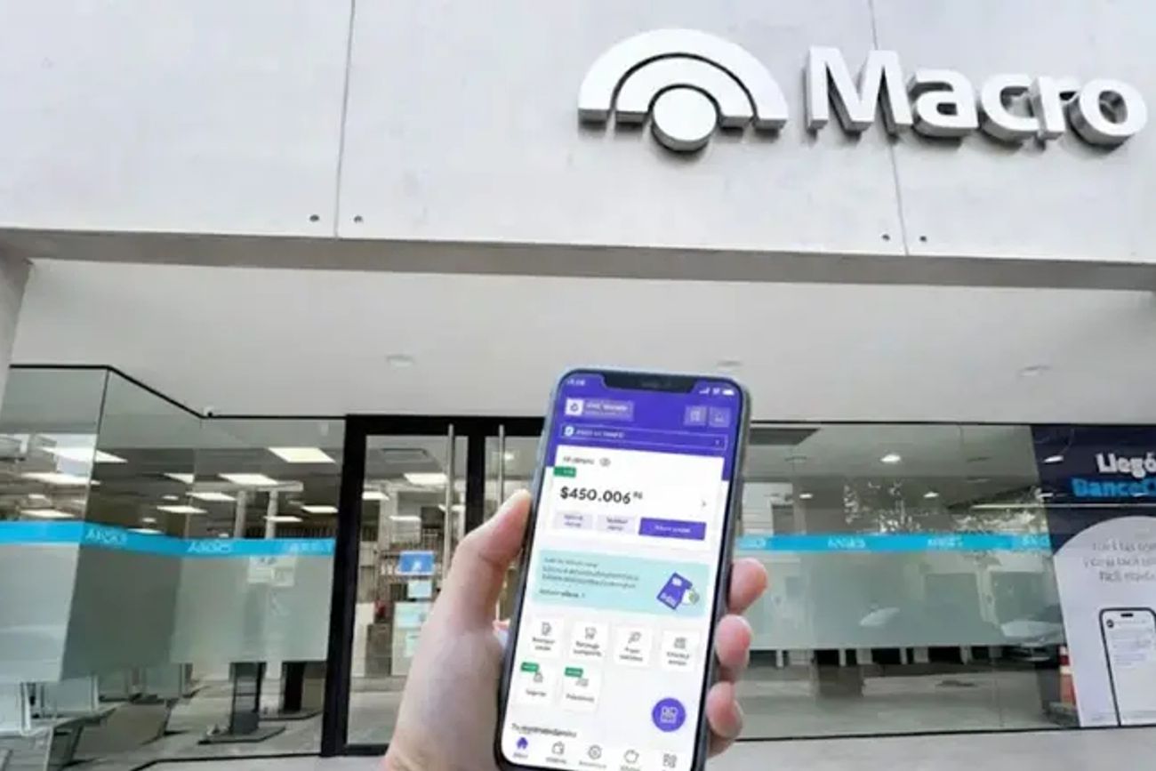 Banco Macro tiene 2,9 millones de usuarios digitales. (Banco Macro)