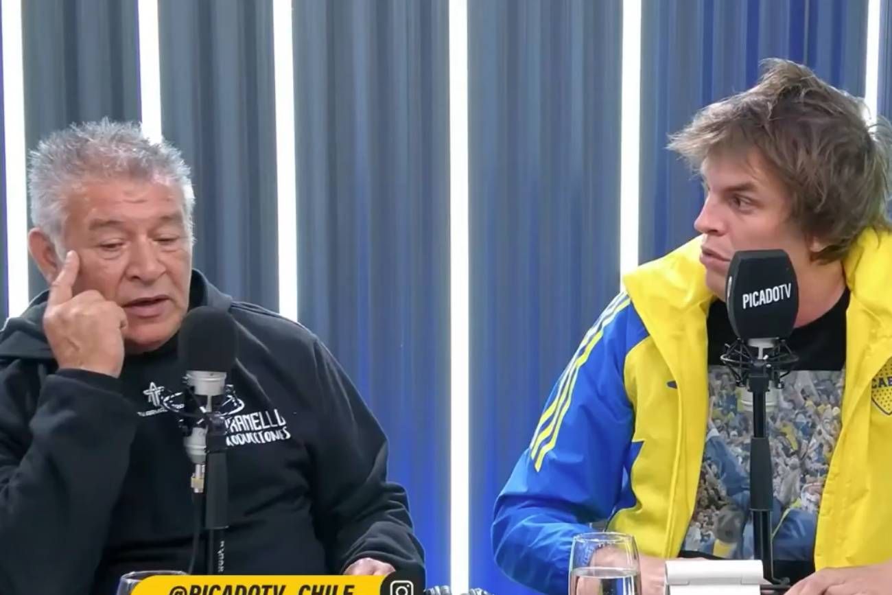 Borghi junto a Gustavo Silvestrini.