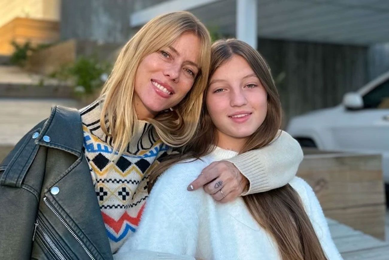 Nicole Neumann y su hija Allegra. Foto: web.