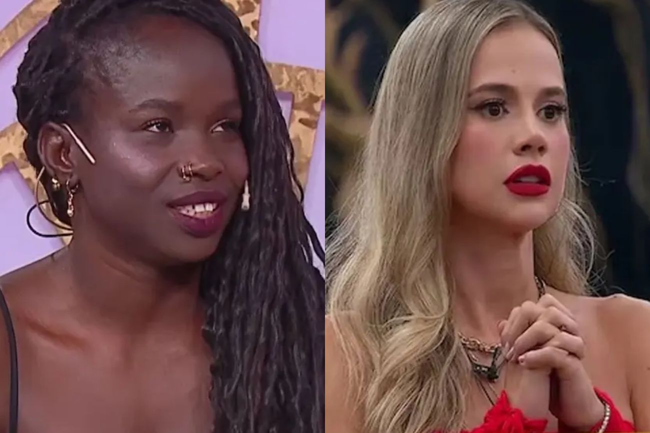 Jenny Mavinga y Cinzia Francischiello, afuera de la casa más famosa del país.