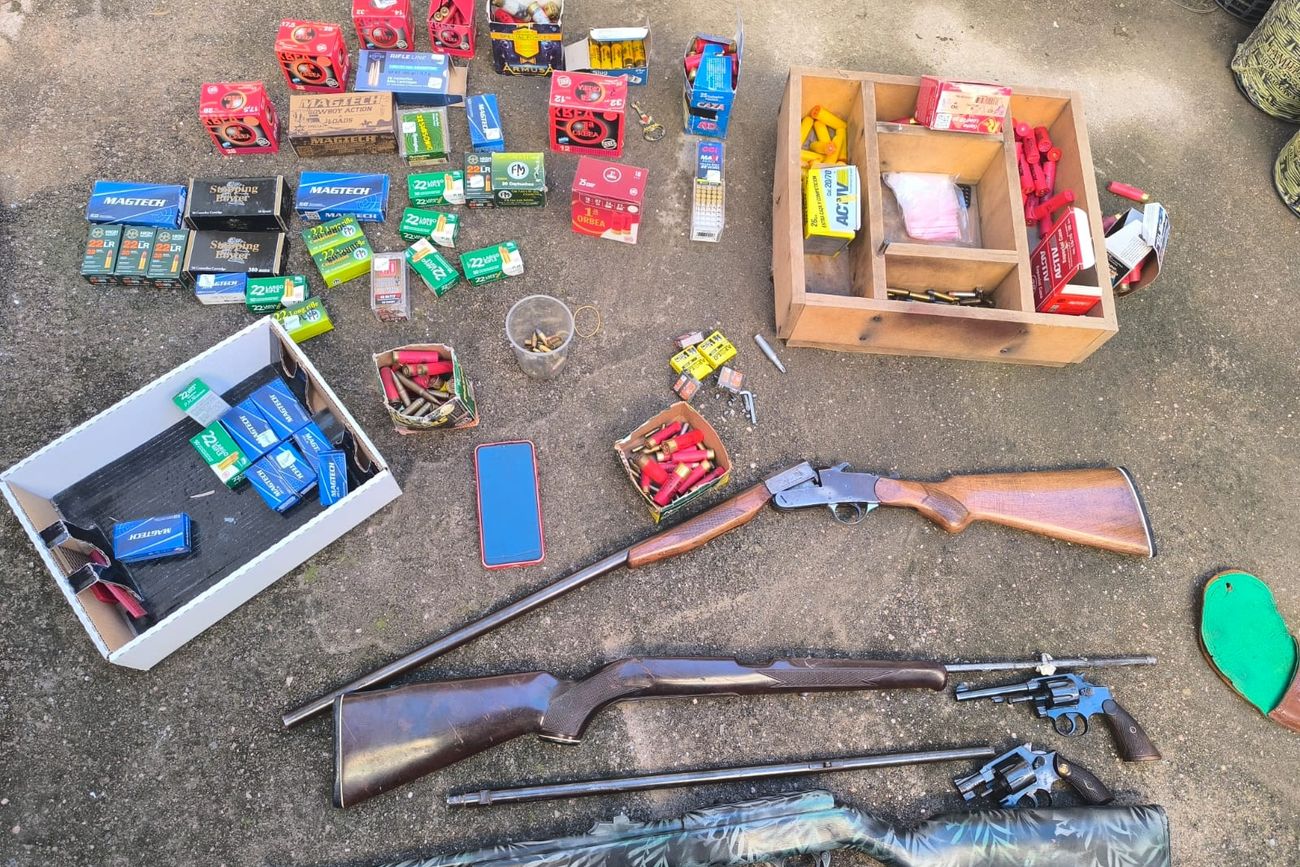 Secuestro de armas. (Policía)
