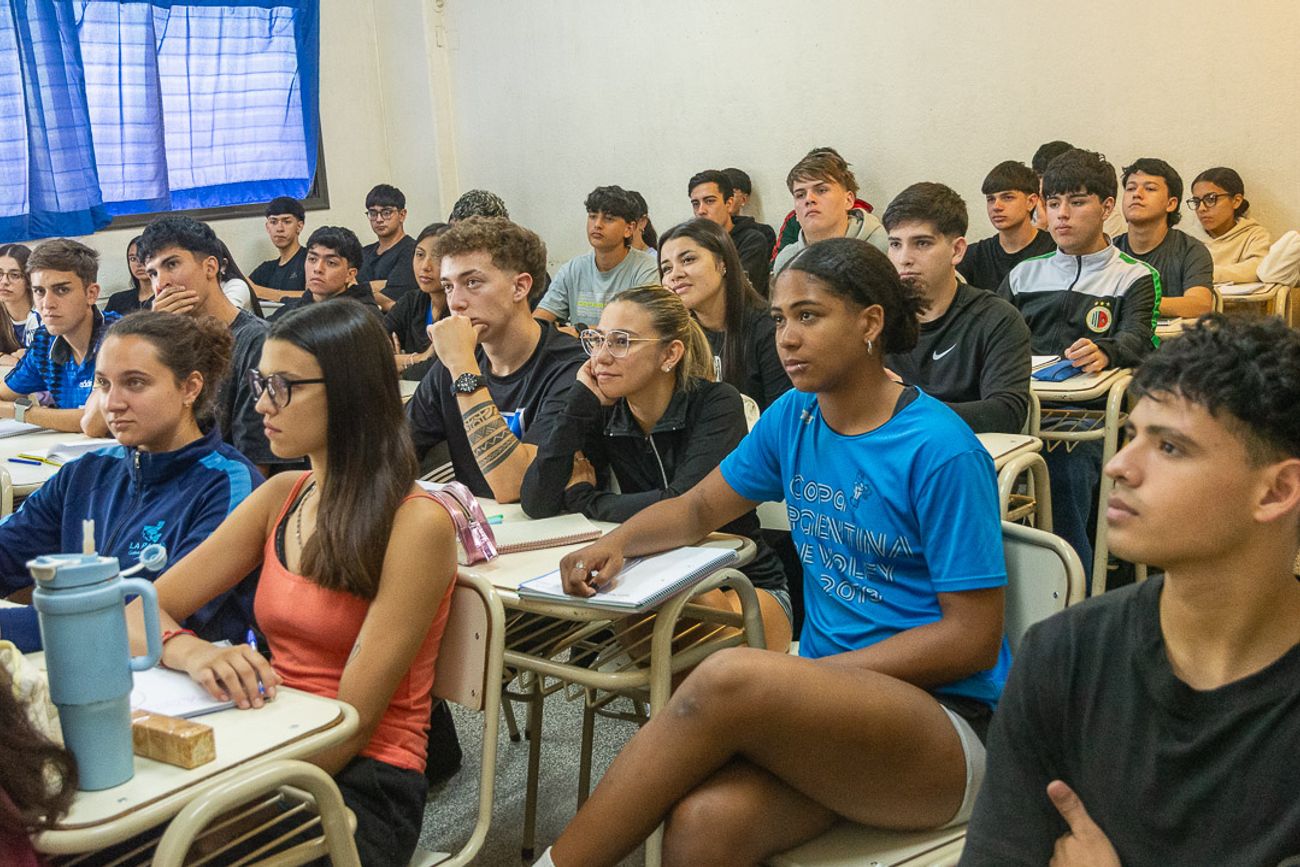 Un aula de la Universidad Provincial de Córdoba. 