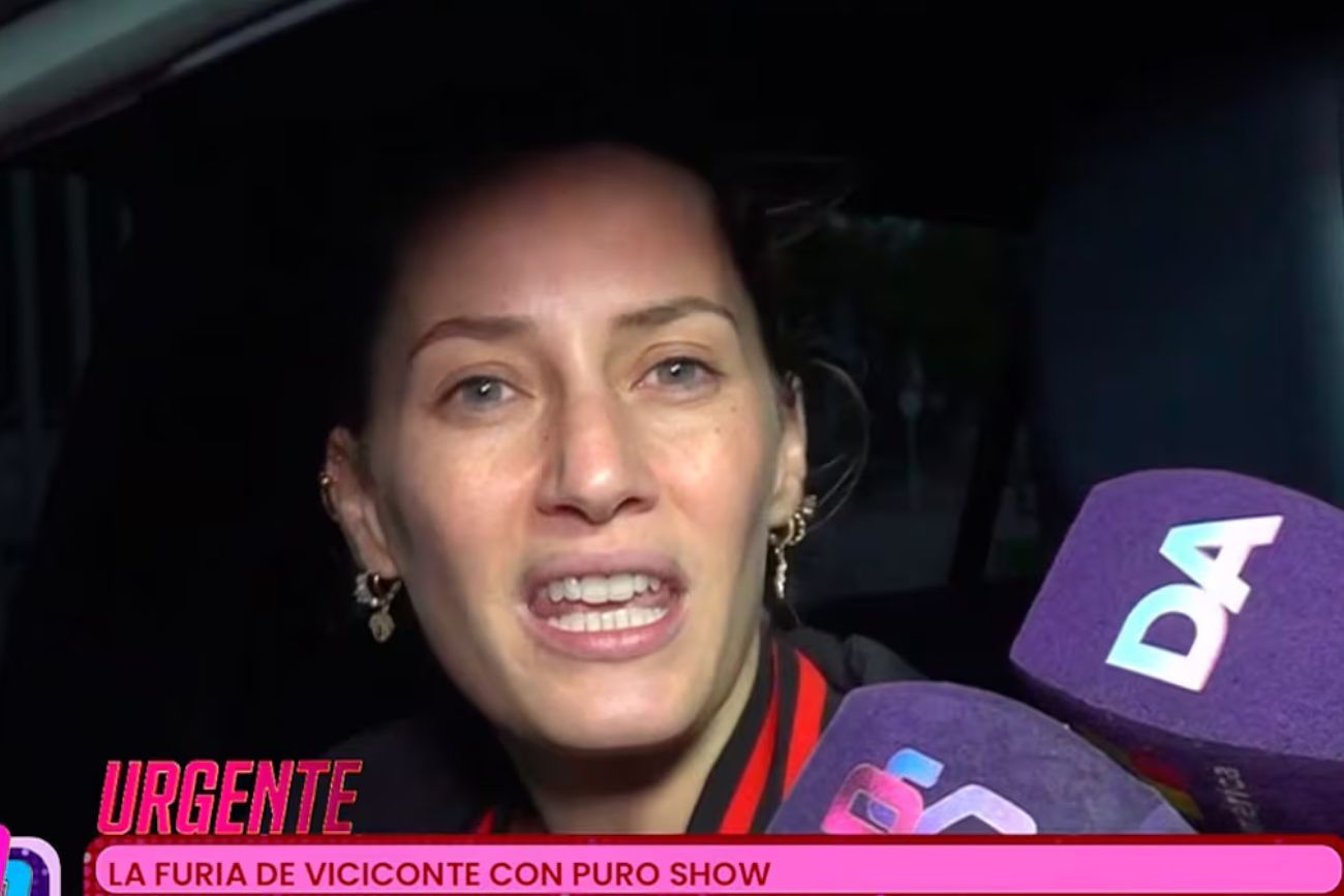 Mica Viciconte, furiosa con la prensa.