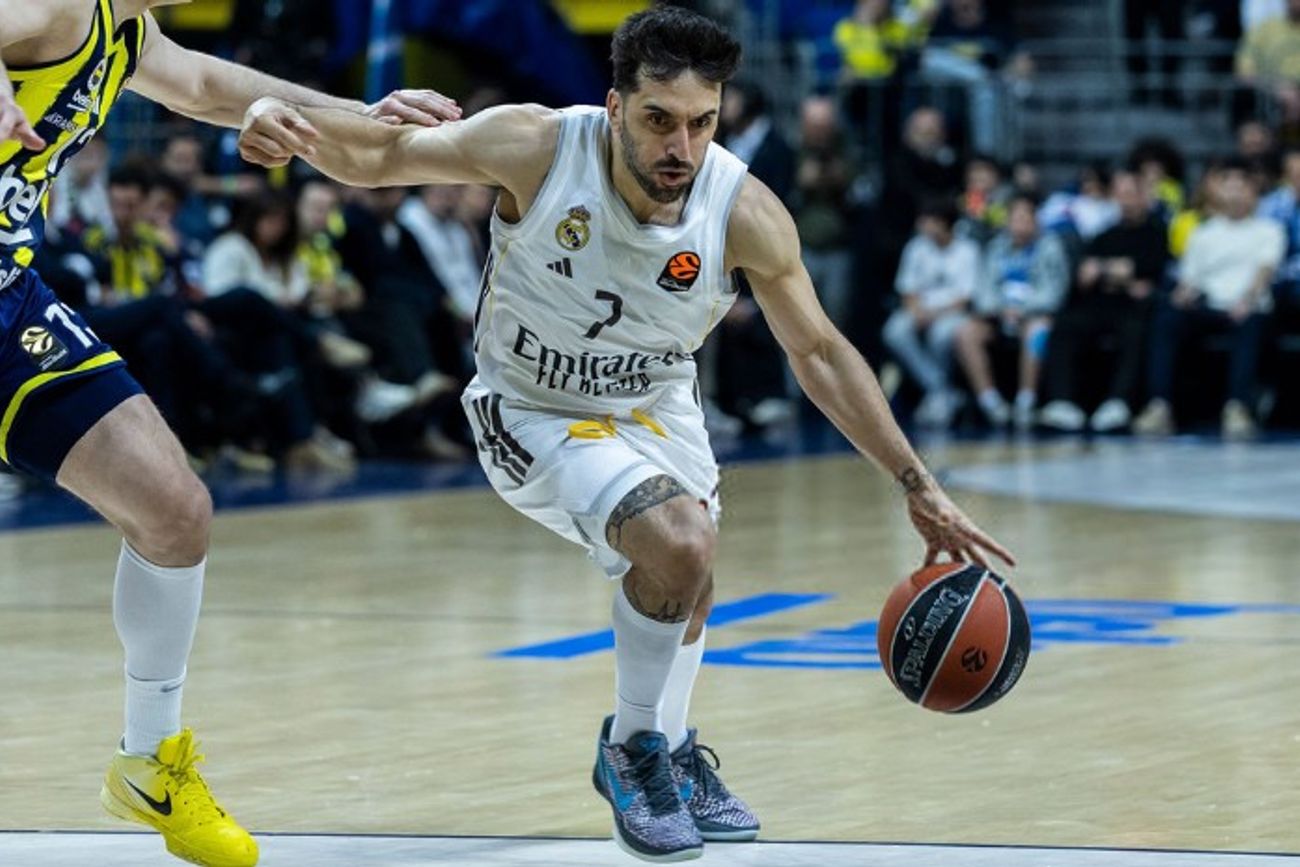 Facundo Campazzo fue figura y jugador clave en la victoria fundamental del Real Madrid en la Euroliga en Turquía. (Prensa Euroliga)