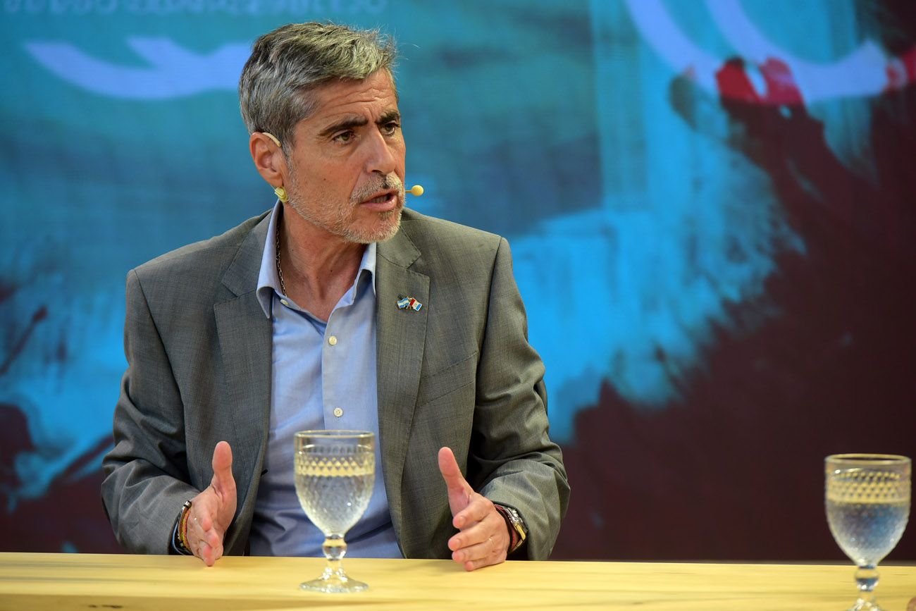 Juan Pablo Quinteros en el programa Voz y Voto. 