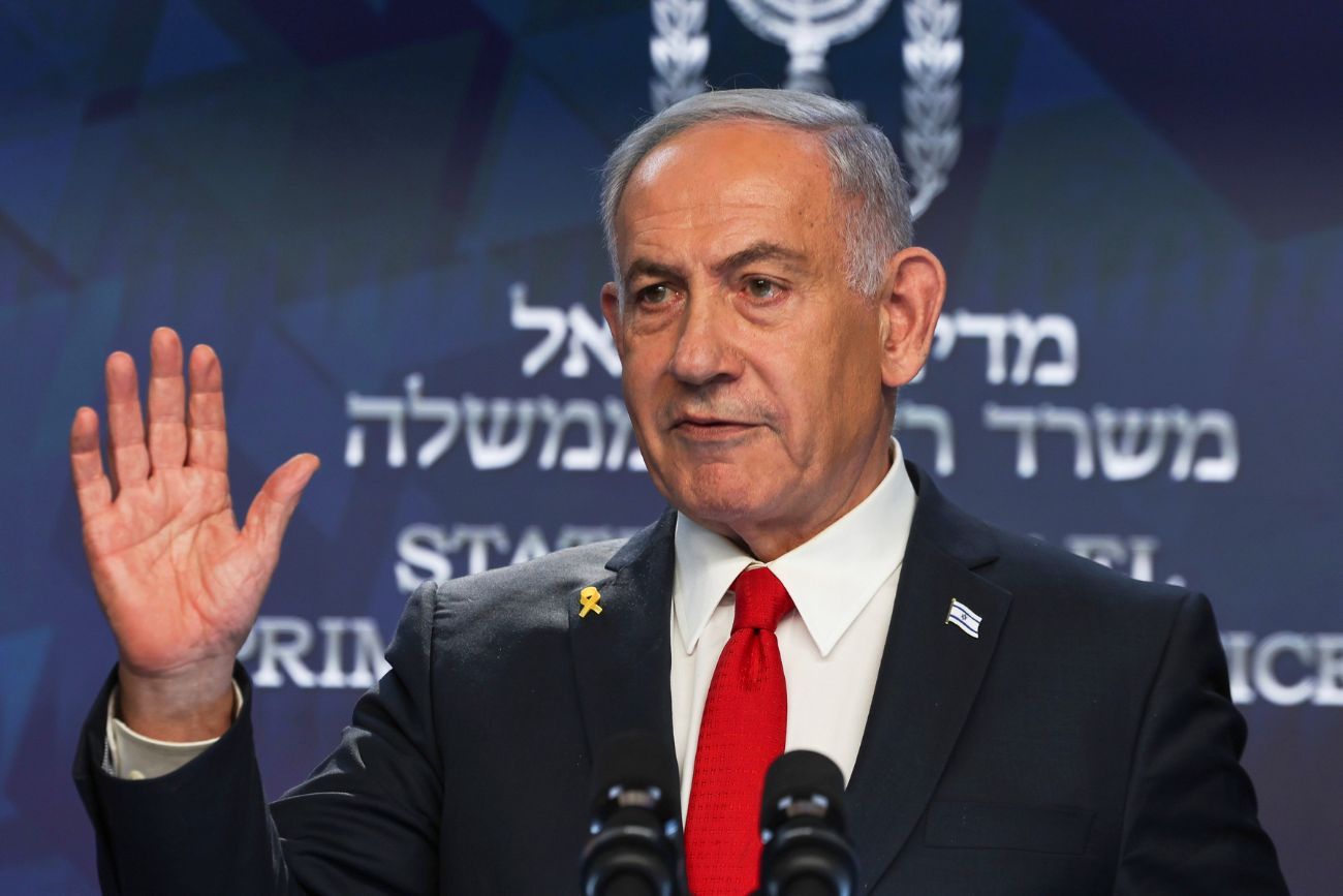 ARCHIVO - El primer ministro israelí, Benjamin Netanyahu, habla durante una conferencia de prensa en Jerusalén, el 21 de mayo de 2025.