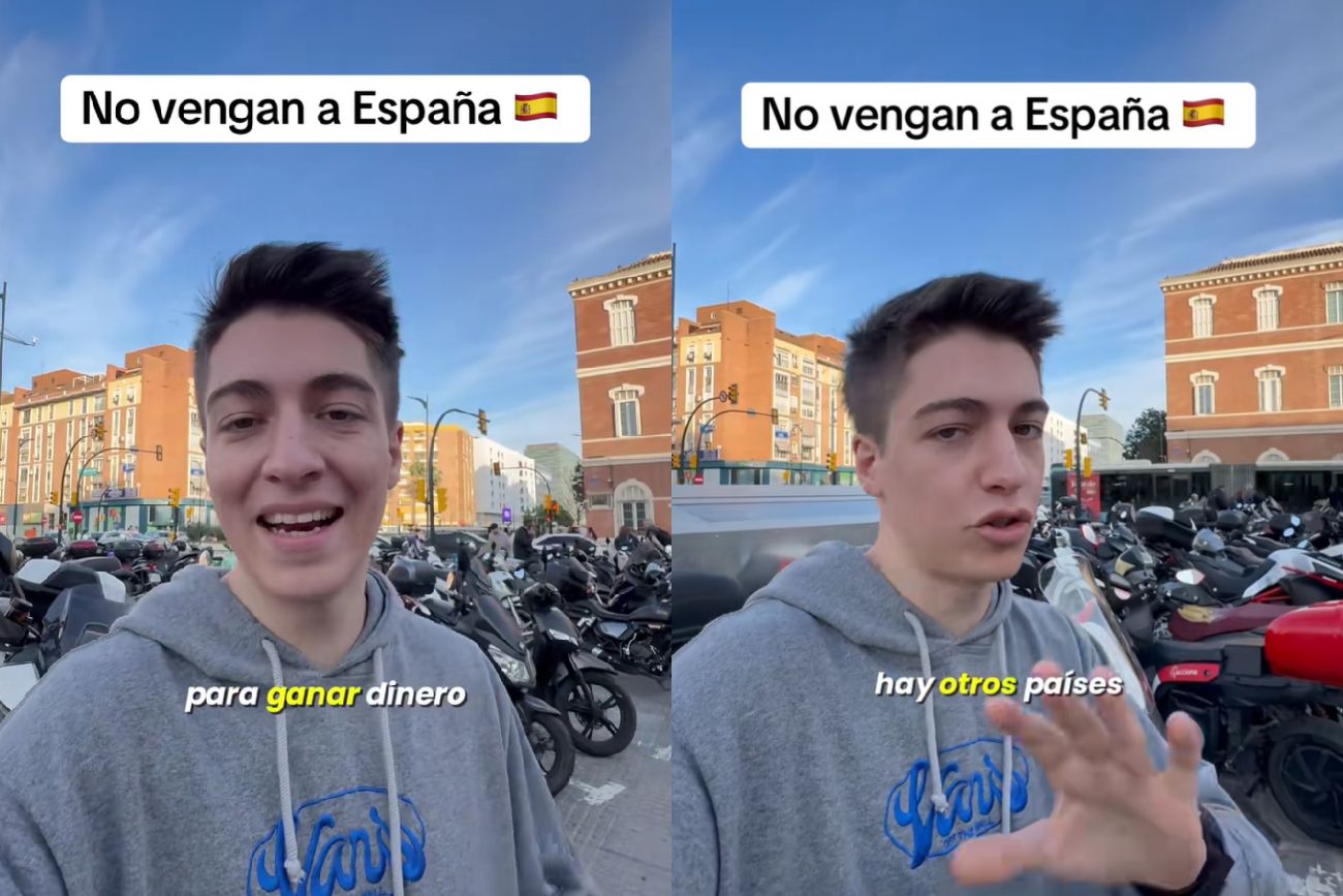 El joven vive en España.