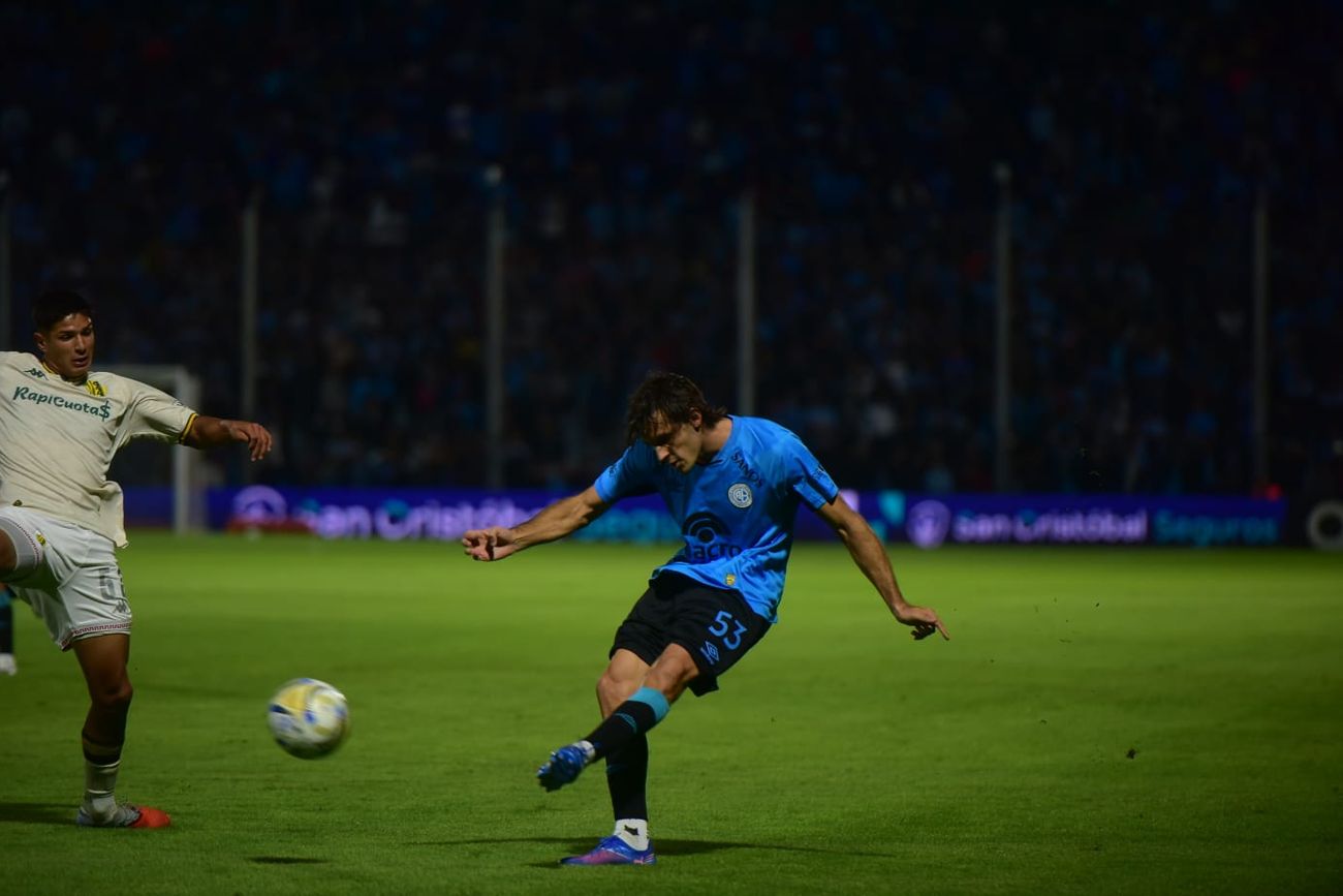 Juan Velazquez en el Belgrano vs. Aldosivi