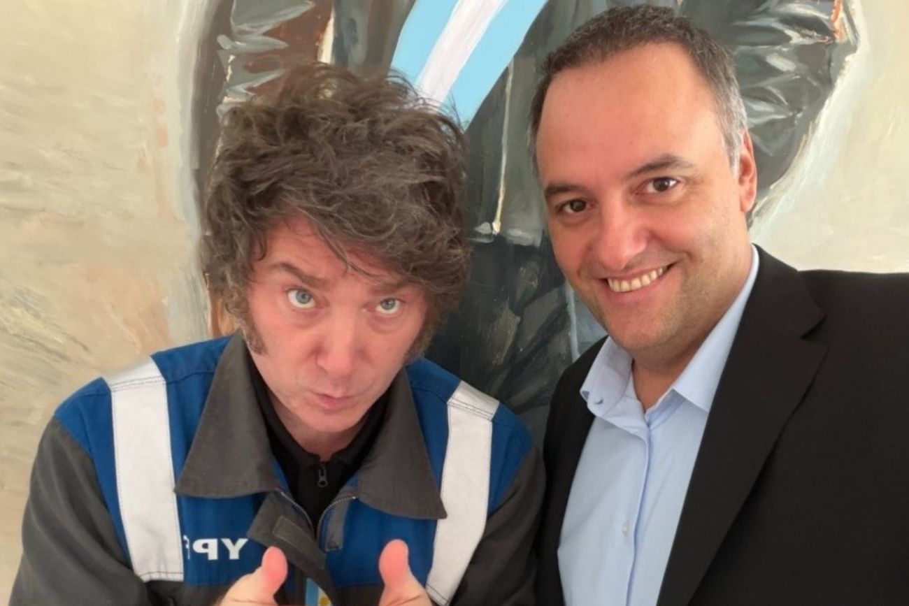 Javier Milei y Manuel Adorni.
