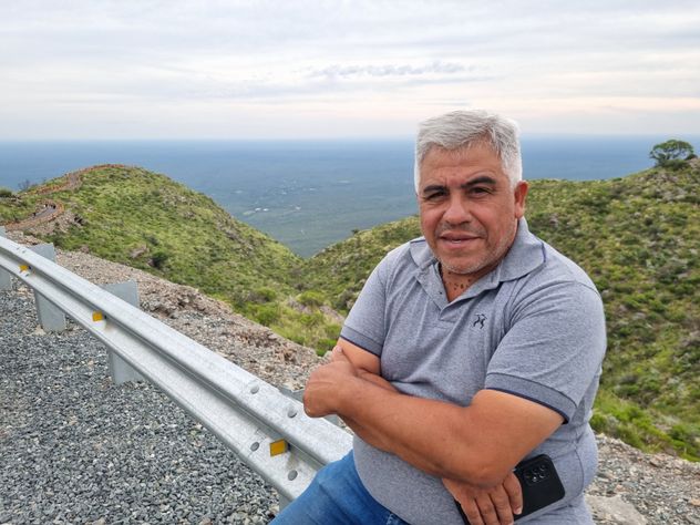 Diego Tejeda, jefe comunal de Las Palmas, sobre la ruta de los túneles de Pocho.