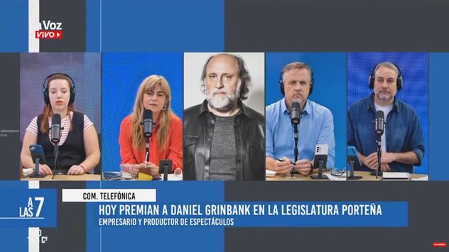 Daniel Grinbank en diálogo con La Voz en Vivo. 