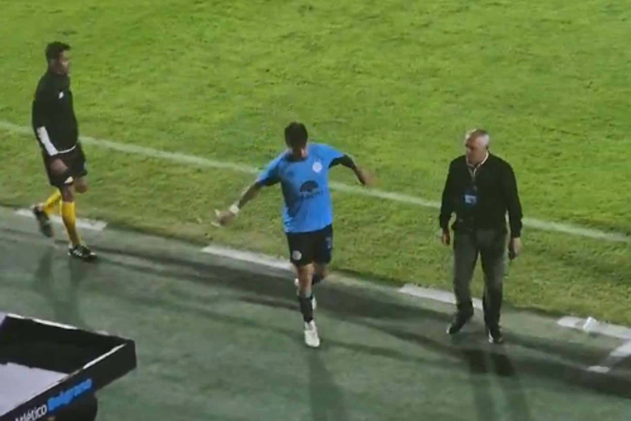 Rigoni, expulsado en Belgrano vs Aldosivi