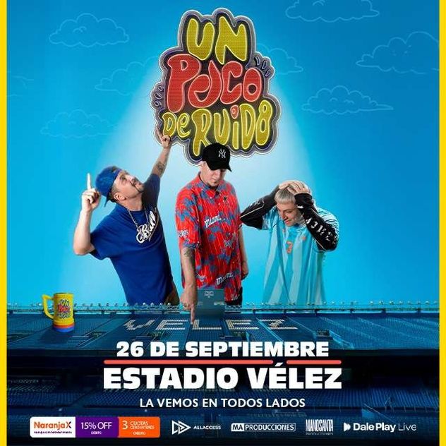 Un Poco de Ruido en Vélez 2026 promete más de cuatro horas de música en vivo y una celebración masiva de la cumbia.